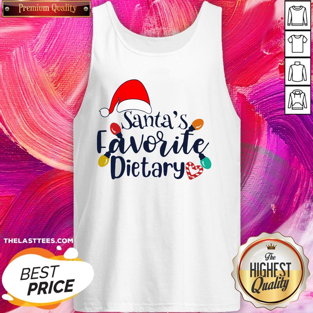 Beautiful Santa’s Favorite Dietary Christmas Shirt - Image 3