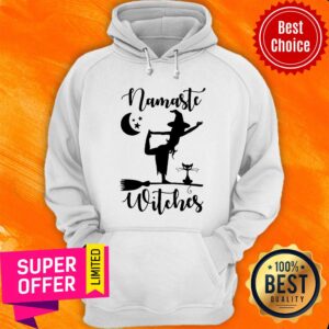 Alternative view of Namaste Witches Cat Halloween Shirt