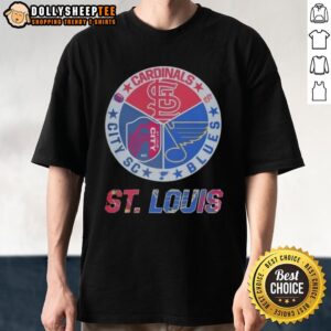 Nice St Louis Cardinals St Louis Blues St Louis City SC T-Shirt