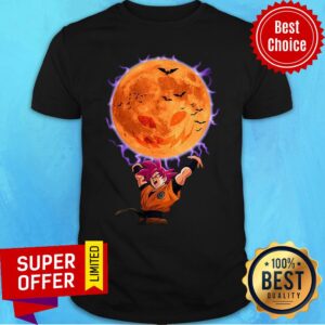 Dragon Ball Son Goku Super Saiyan God Genkidama Pumpkin Halloween Shirt