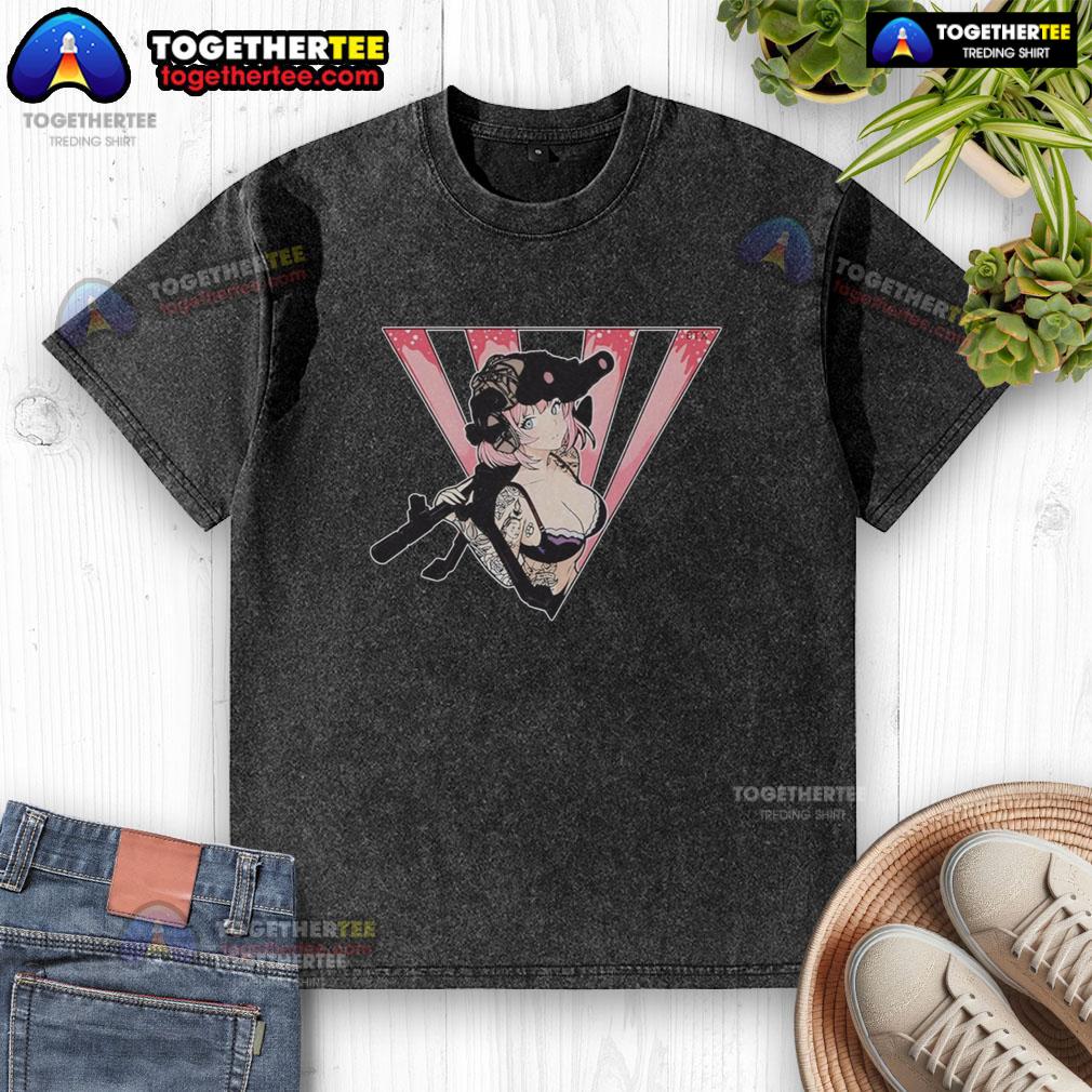 Nice Military Anime Girl Tactical Weapons Tattoo T-Shirt - Image 6