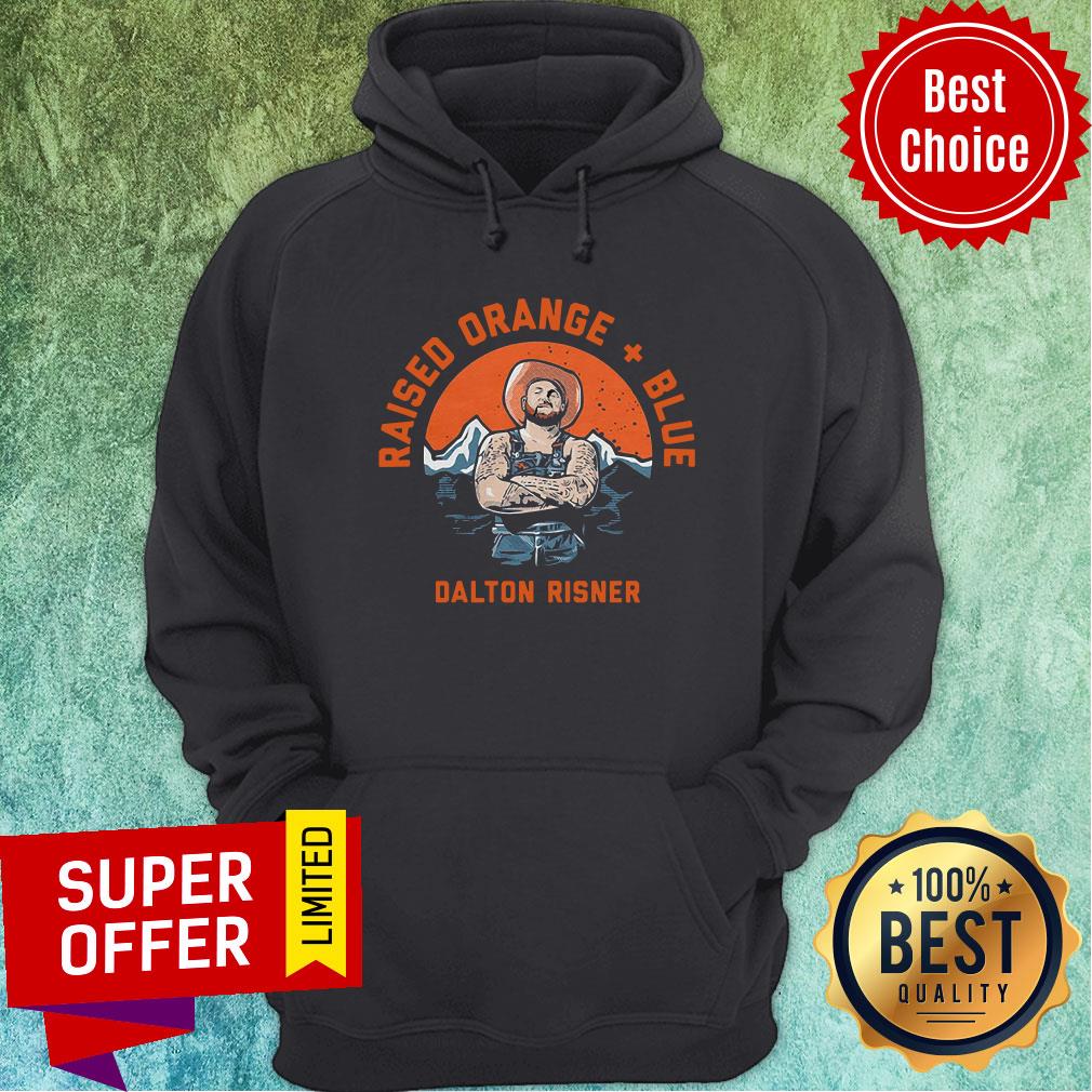 Official Dalton Risner Raised Orange And Blue Shirt - Image 5