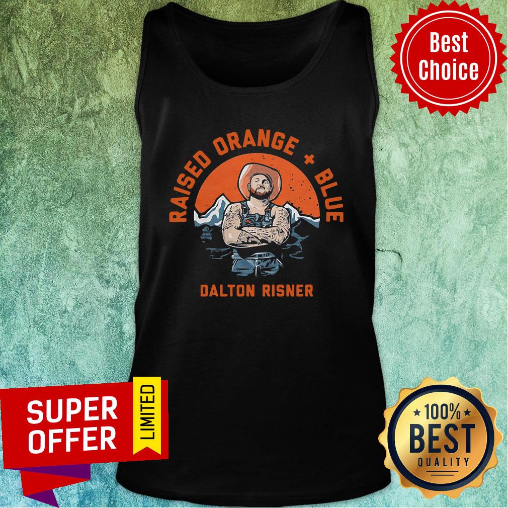 Official Dalton Risner Raised Orange And Blue Shirt - Image 3