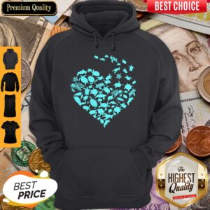 Alternative view of Official Love Sea Turtles Heart Shirt