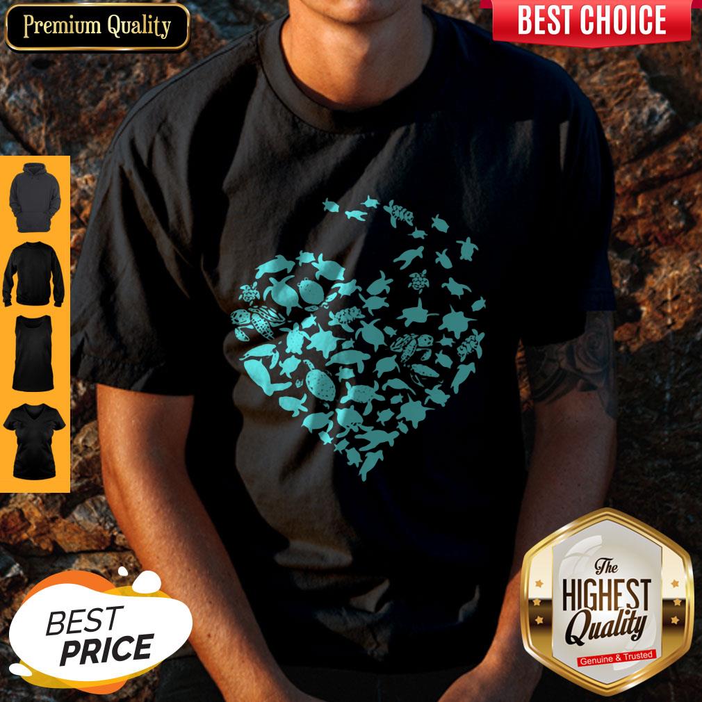 Official Love Sea Turtles Heart Shirt