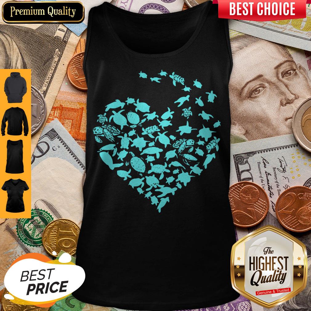 Official Love Sea Turtles Heart Shirt - Image 4