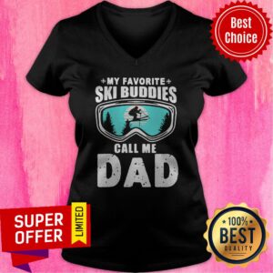 Alternative view of Official My Favorite Ski Buddies Call me Dad Skiing Shirt