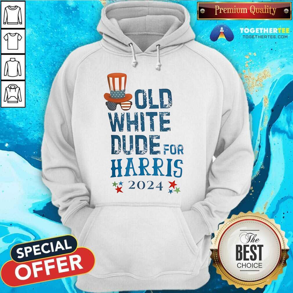 Official Old White Dude For Harris 2024 T-Shirt - Image 2