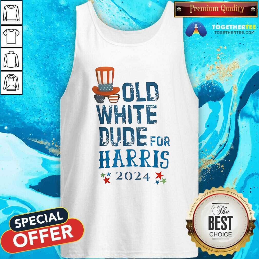 Official Old White Dude For Harris 2024 T-Shirt - Image 4
