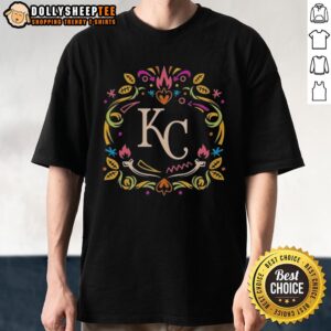 Pretty Kansas City Royals Día de los Muertos MLB Celebration T-Shirt