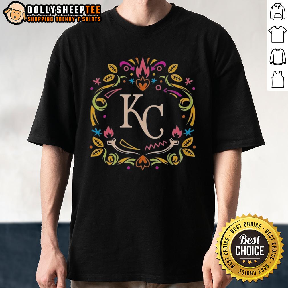 Pretty Kansas City Royals Día de los Muertos MLB Celebration T-Shirt
