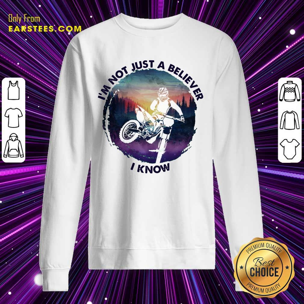 Top I'm Not Just A Believer Motocross Shirt - Image 3