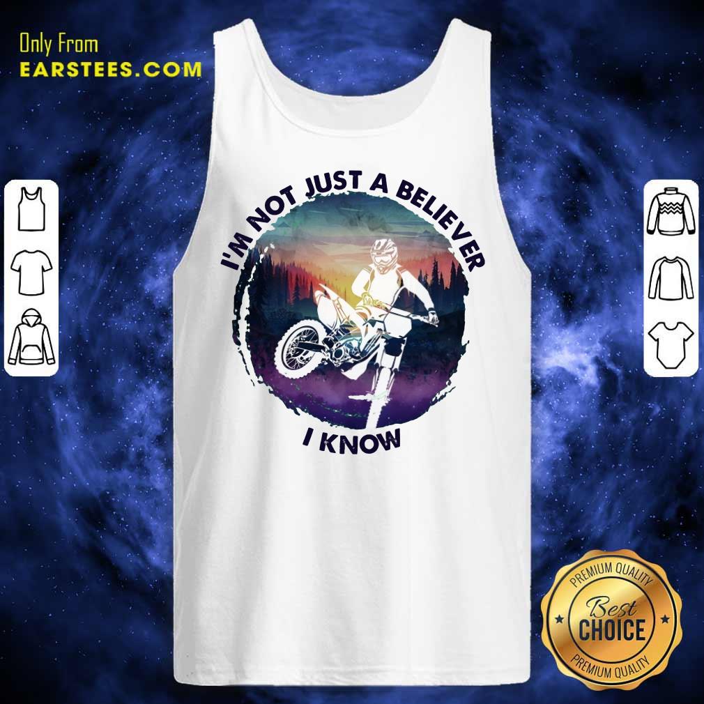 Top I'm Not Just A Believer Motocross Shirt - Image 2