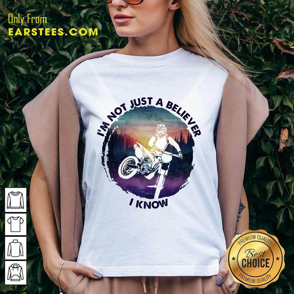 Top I'm Not Just A Believer Motocross Shirt - Image 5
