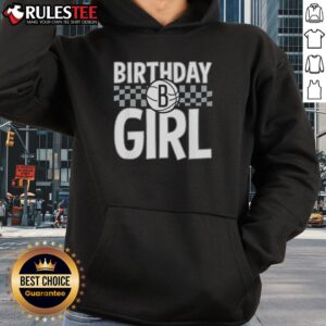 Alternative view of Awesome NBA Brooklyn Nets Birthday Girl Checkered Logo T-Shirt