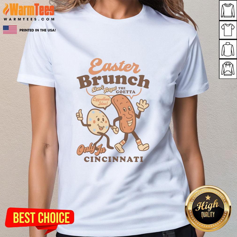 Good Easter Brunch Goetta Egg Cartoon T-Shirt - Image 3