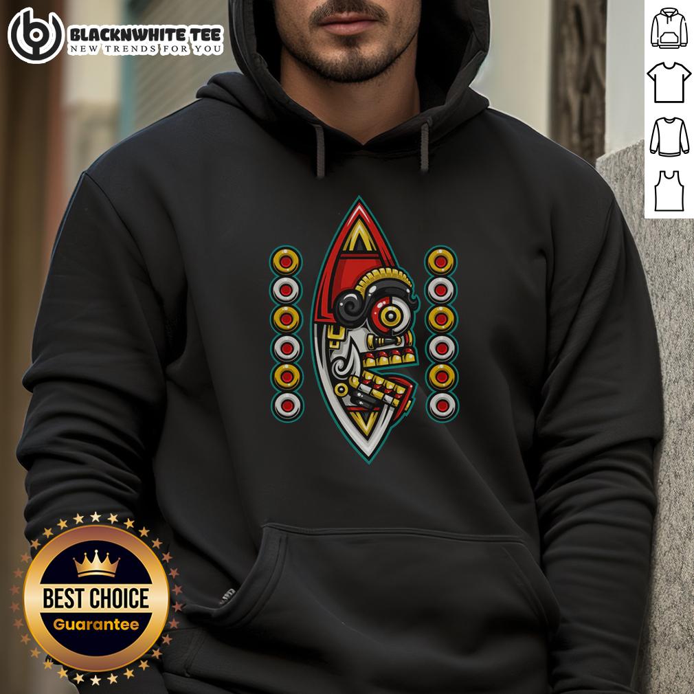 Official Mexica New Year 12 Tecpatl T-Shirt - Image 2