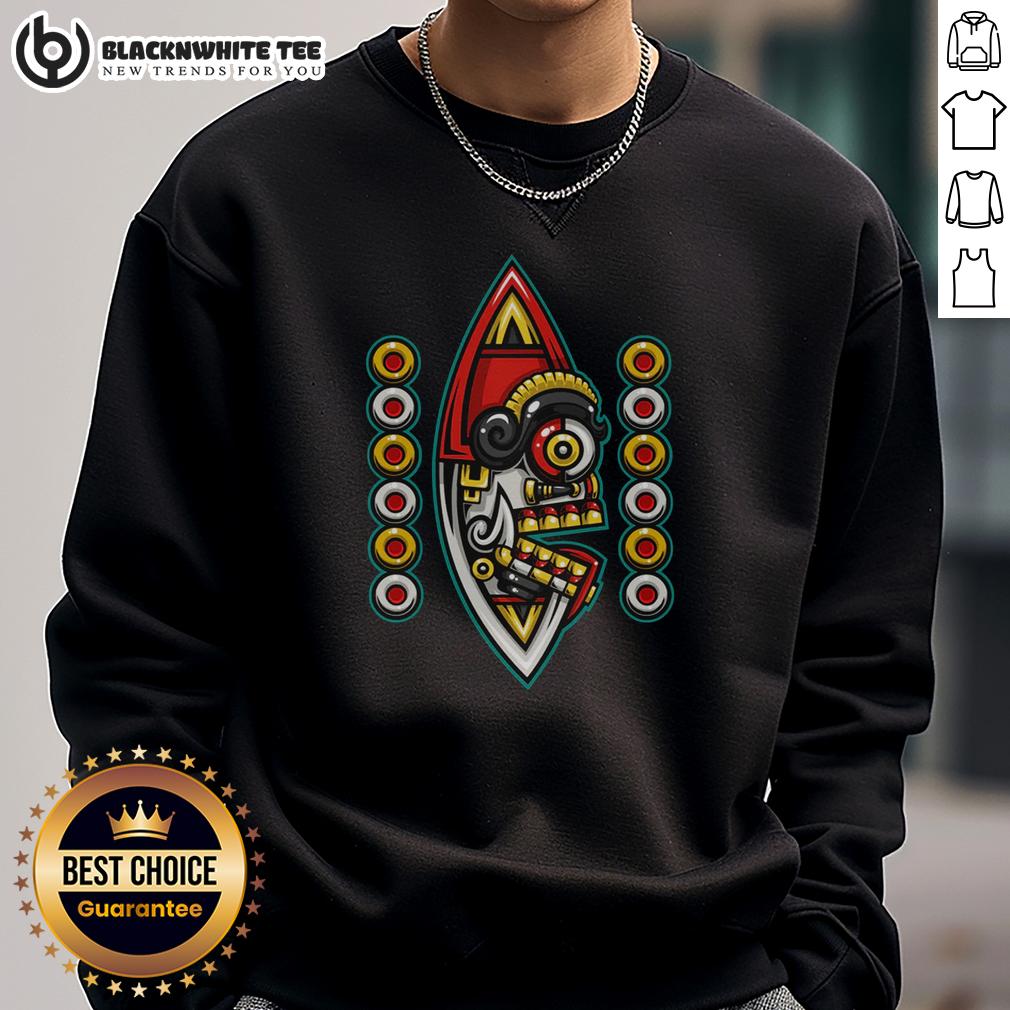 Official Mexica New Year 12 Tecpatl T-Shirt - Image 5