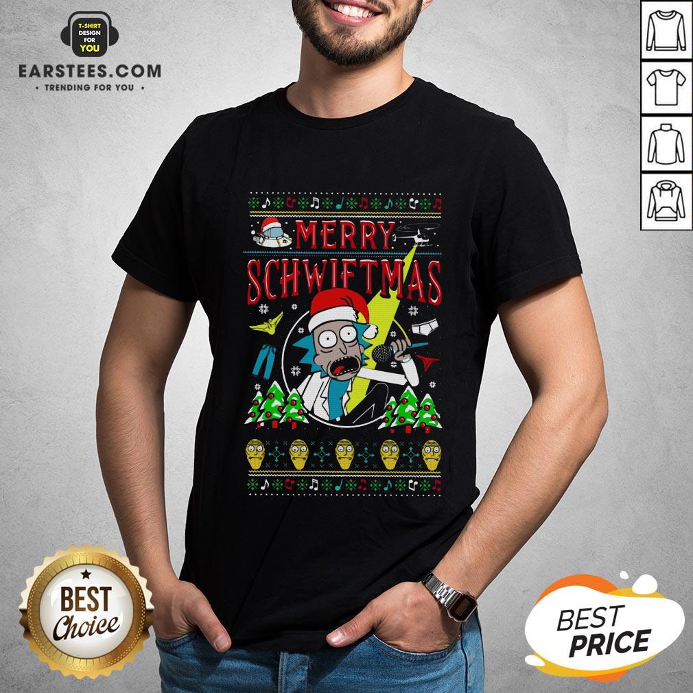 Awesome Rick And Morty Merry Schwiftmas Christmas Shirt
