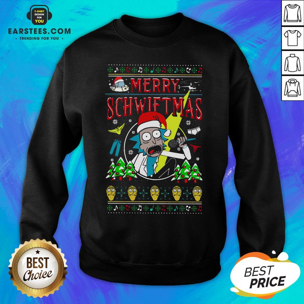 Awesome Rick And Morty Merry Schwiftmas Christmas Shirt - Image 5