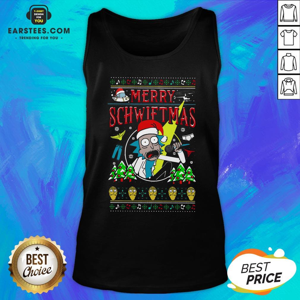 Awesome Rick And Morty Merry Schwiftmas Christmas Shirt - Image 4