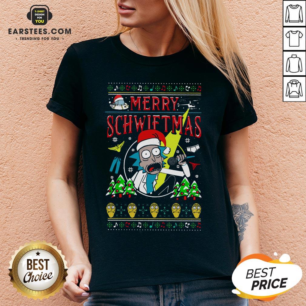 Awesome Rick And Morty Merry Schwiftmas Christmas Shirt - Image 3