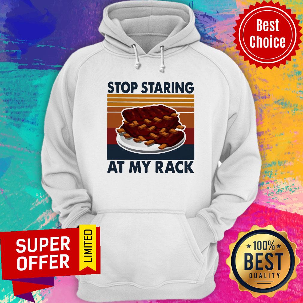 Awesome Stop Staring At My Rack Vintage Retro Shirt - Image 5