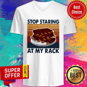 Alternative view of Awesome Stop Staring At My Rack Vintage Retro Shirt