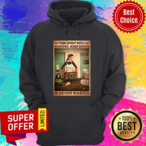 Alternative view of Funny Time Spent With Baking And Dogs Is Never Wasted Shirt