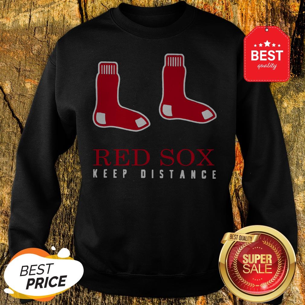 Good Boston Red Sox Keep Distance Shirt - Image 4