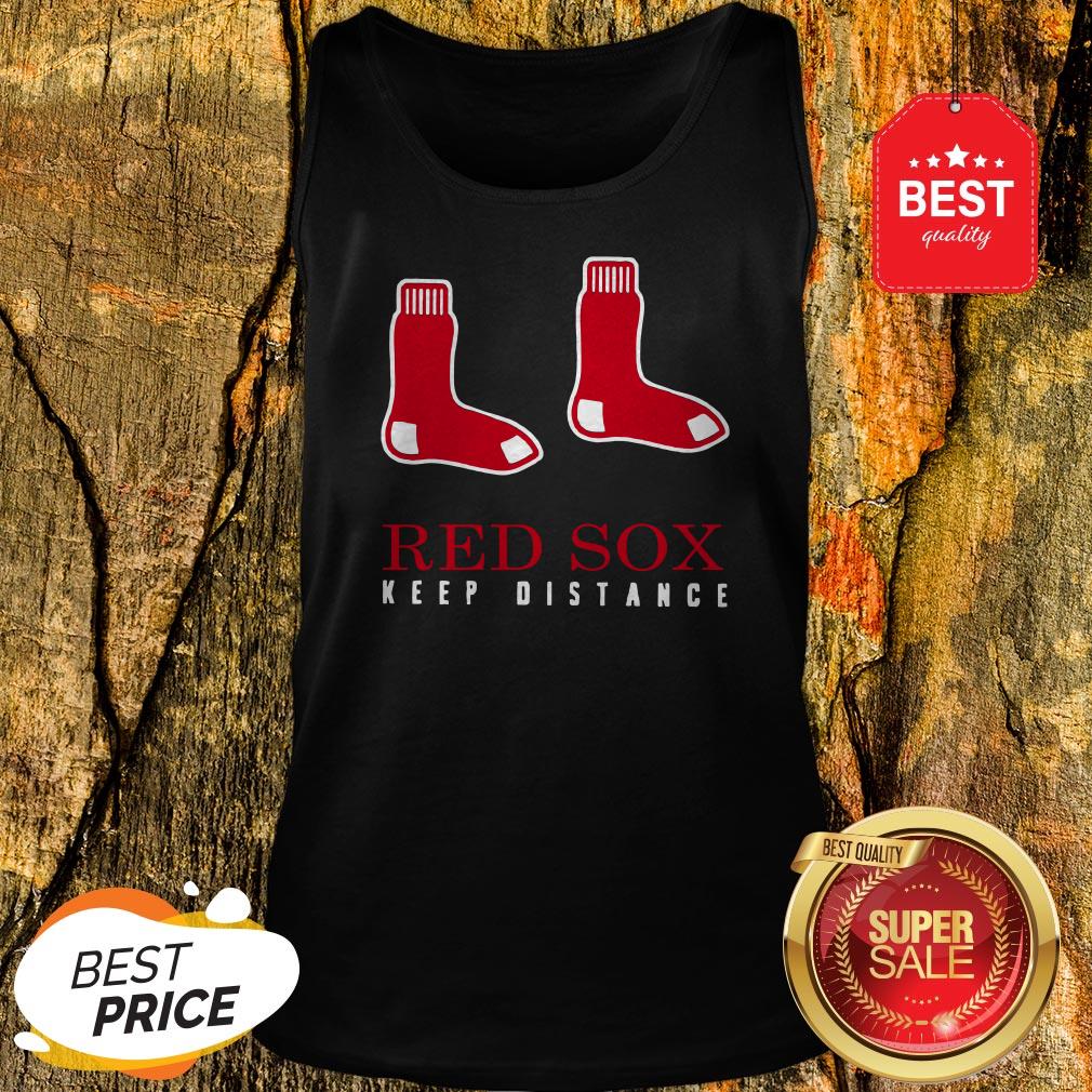 Good Boston Red Sox Keep Distance Shirt - Image 3