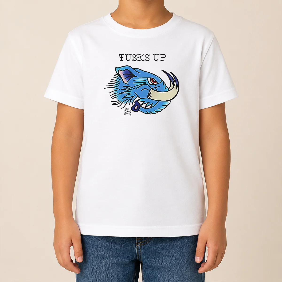 Pretty Tusks Up Blue Boar Head By Ghou Viscera Shirt - Image 9