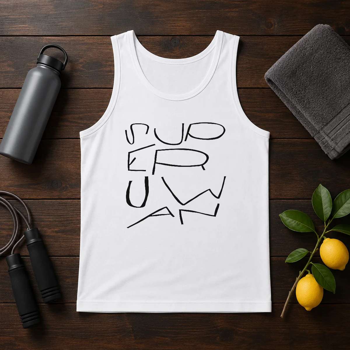 Funny Superhuman Superhuman Logo Hirt Shirt - Image 3