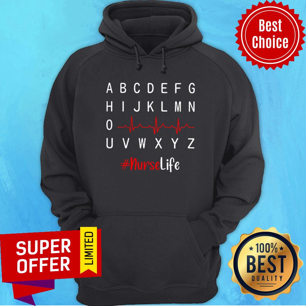 Premium Logo Abcdefg Hiklmno Uvwxyz Nurse Life Shirt - Image 3