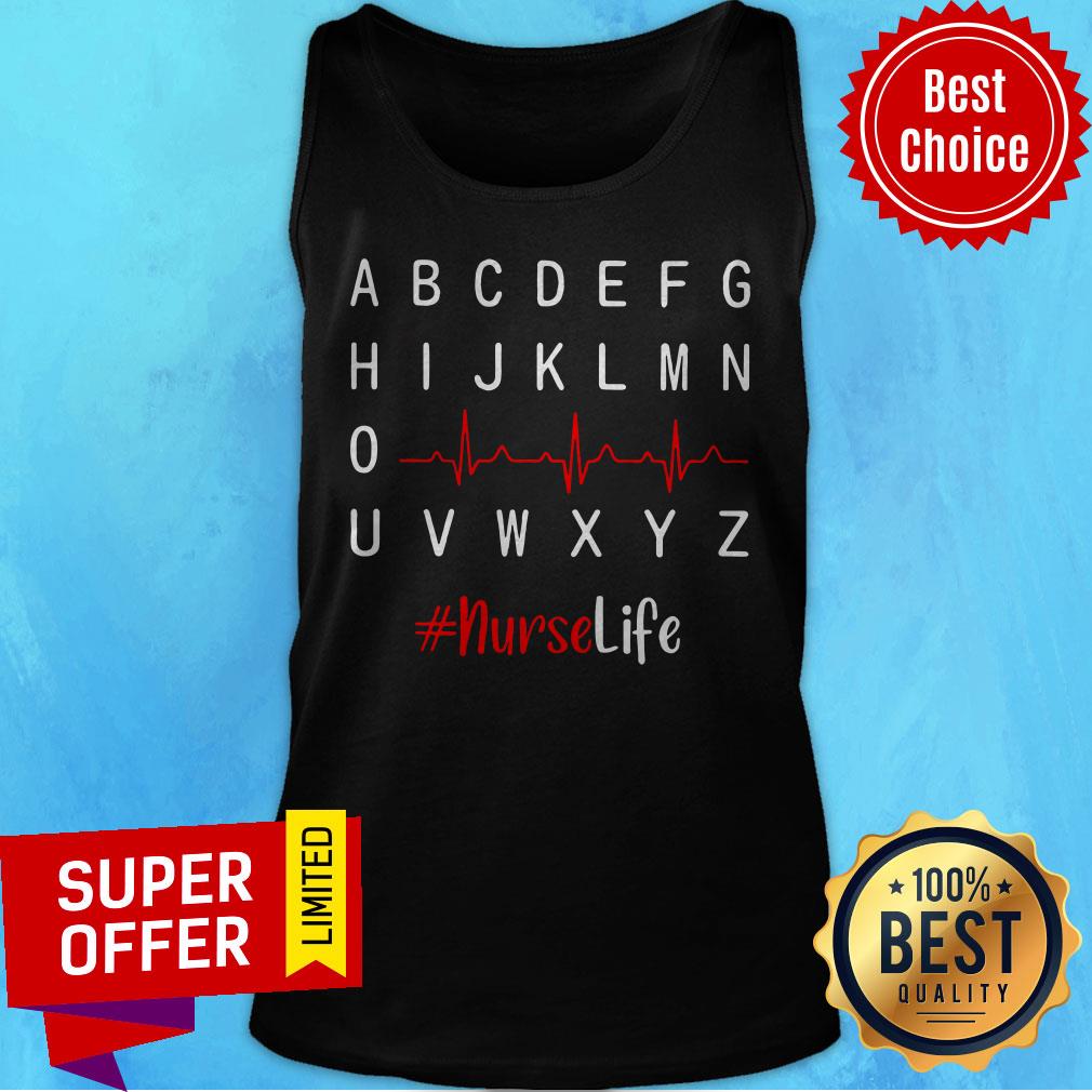 Premium Logo Abcdefg Hiklmno Uvwxyz Nurse Life Shirt - Image 5