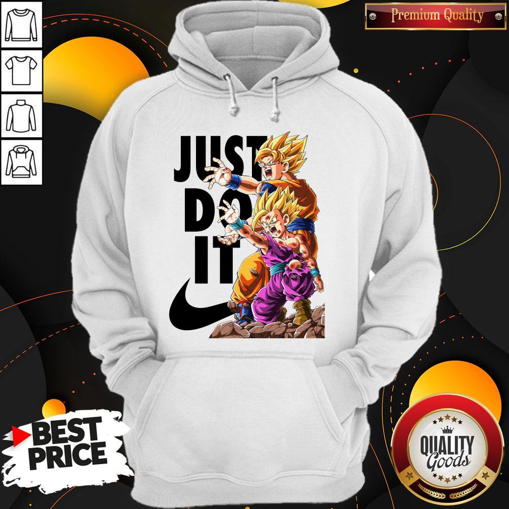 Goku And Gohan Kamehameha Nike Just Do It Shirt - Image 5