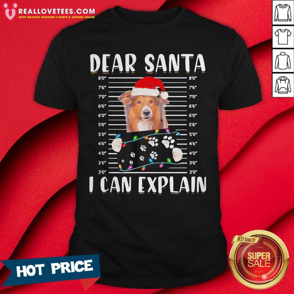Nice Rough Collie Dear Santa I Can Explain Christmas Sweater Shirt