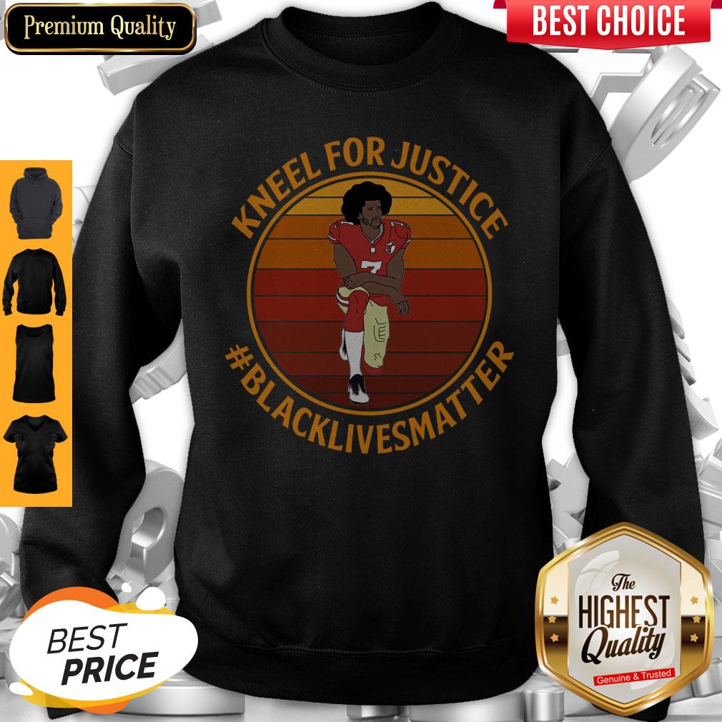 Pretty Kneel For Justice Black Lives Matter Colin Kaepernick Shirt - Image 5