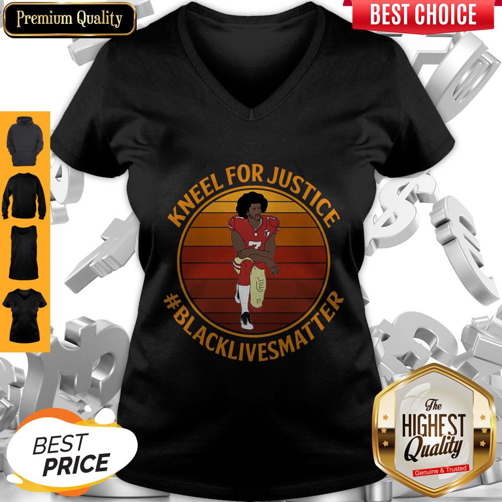 Pretty Kneel For Justice Black Lives Matter Colin Kaepernick Shirt - Image 3
