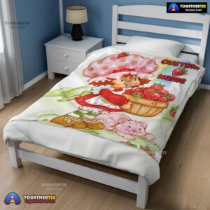 Alternative view of Official Cartoon Strawberry Shortcake Blanket Customize Blanket