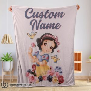 Perfect Disney Snow White Princess Blanket Fleece Customized Blanket