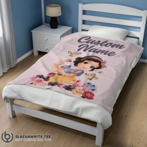Alternative view of Perfect Disney Snow White Princess Blanket Fleece Customized Blanket