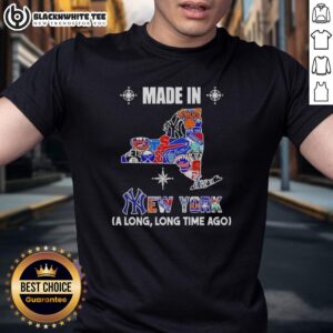 Premium Made In New York A Long Long Time Ago State Mashup Logo Teams T-Shirt