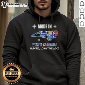 Alternative view of Premium Made In North Carolina A Long Long Time Ago State Mashup Logo Teams T-Shirt