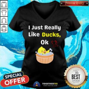 Alternative view of Great Valentine'S Day For Girls I Just Really Like Ducks Ok Essential T-Shirt