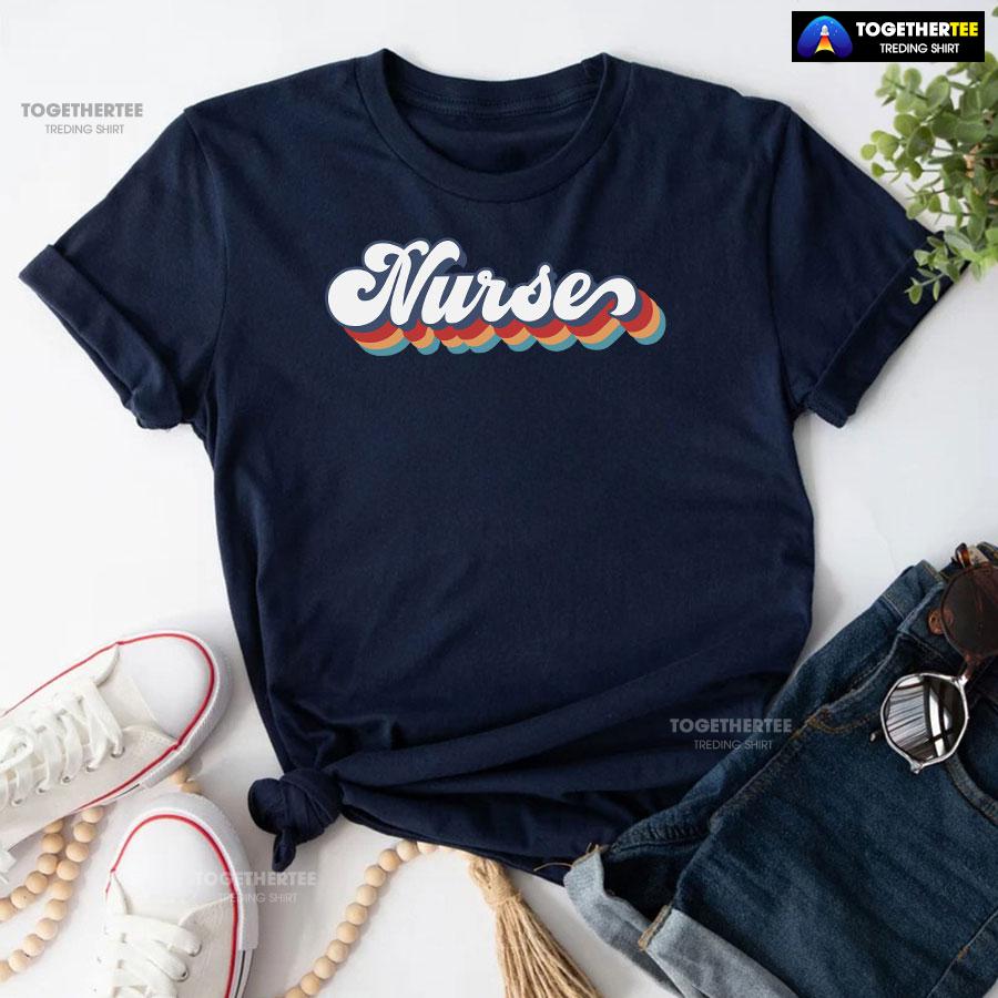 Nurse Nursing School Nurse Vibes T-Shirt - Image 5