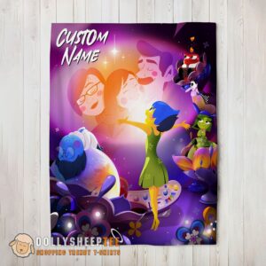 Perfect Disney Inside Out Family Unite Blanket Fleece Customized Blanket