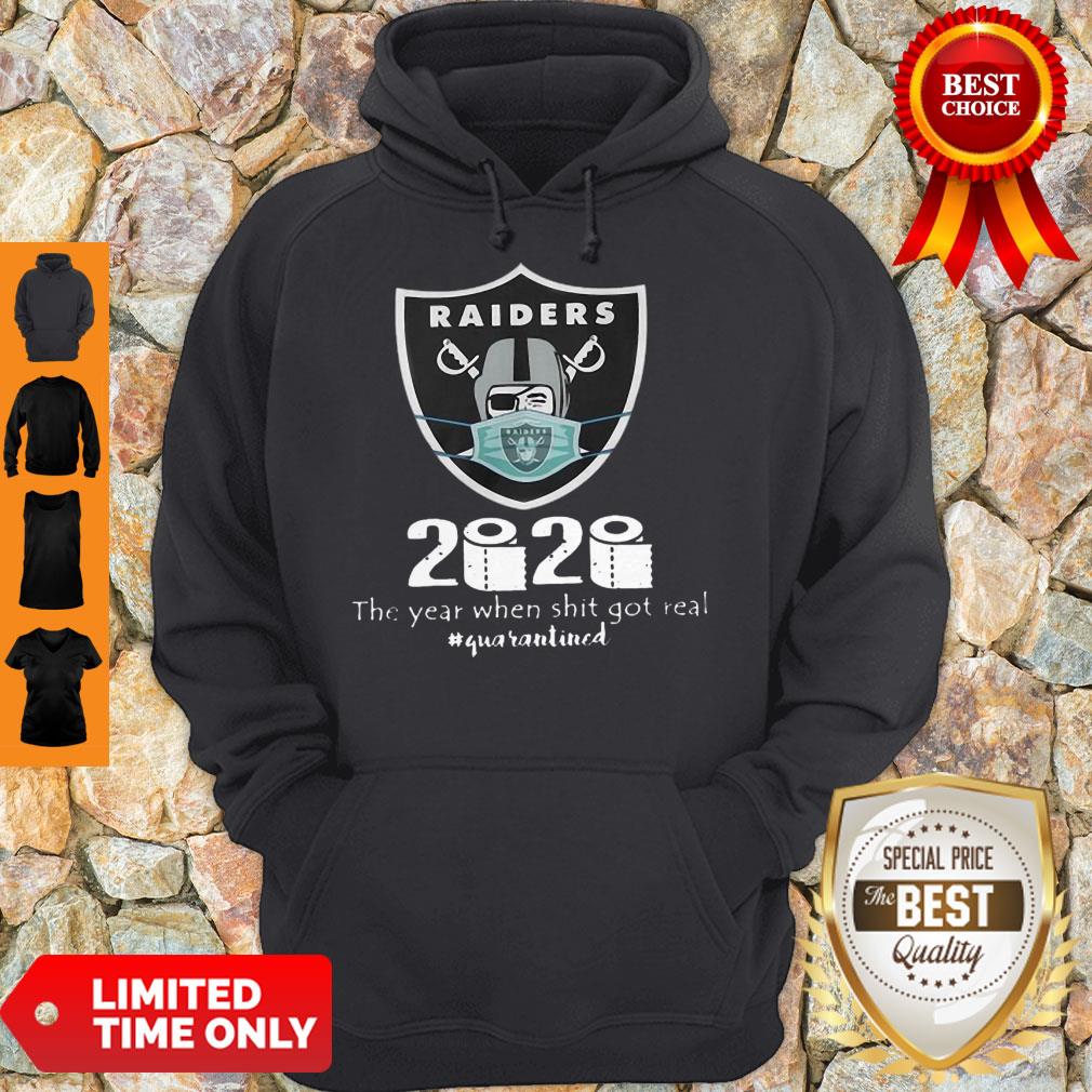Nice Raiders Mask 2020 The Year When Shit Got Real #Quarantined COVID-19 Shirt - Image 5