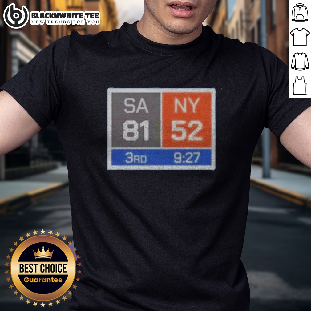 Top New York Knicks Comeback San Antonio Spurs 81 NY 52 Shirt