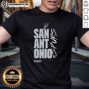 Nice San Antonio Spurs Playoff Logo T-Shirt